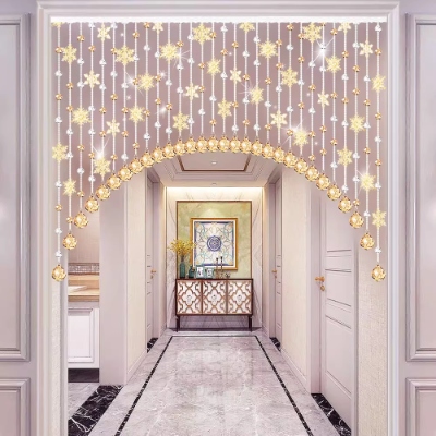 灵泉装饰设计案例｜高端水晶帘子珠定制空间展示